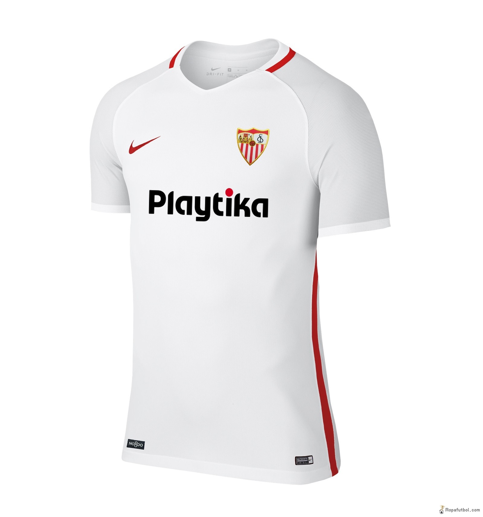 Camiseta Sevilla Replica Primera Ropa 2018/19 Blanco